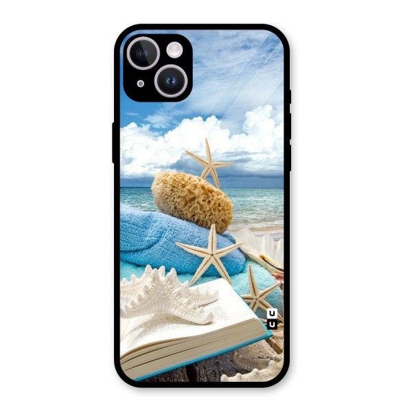 Beach Sky Glass Back Case for iPhone 14 Plus