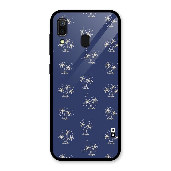 Beach Trees Glass Back Case for Galaxy A30