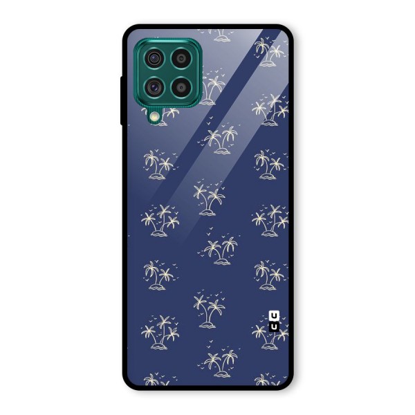 Beach Trees Glass Back Case for Galaxy F62