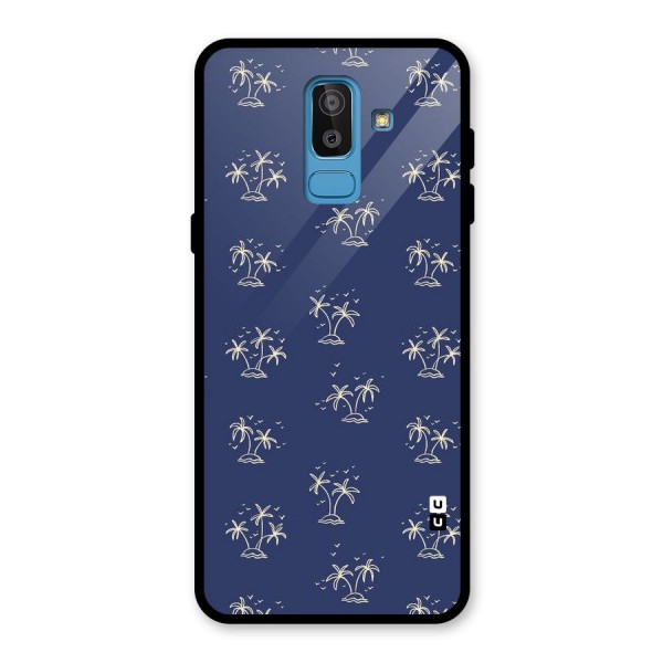 Beach Trees Glass Back Case for Galaxy J8