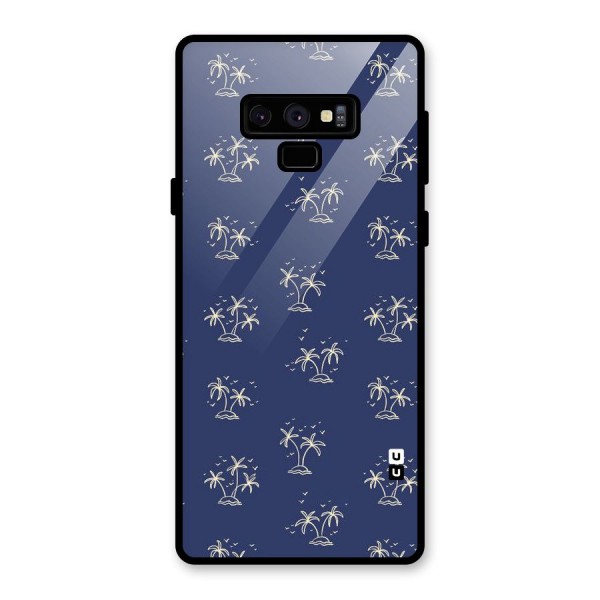 Beach Trees Glass Back Case for Galaxy Note 9