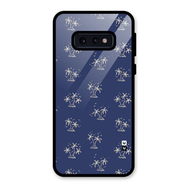 Beach Trees Glass Back Case for Galaxy S10e