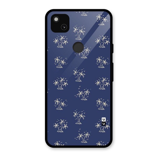 Beach Trees Glass Back Case for Google Pixel 4a