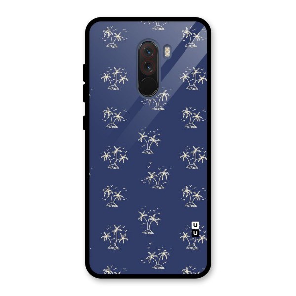 Beach Trees Glass Back Case for Poco F1