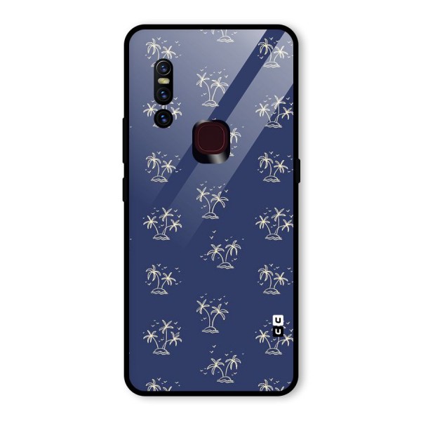 Beach Trees Glass Back Case for Vivo V15