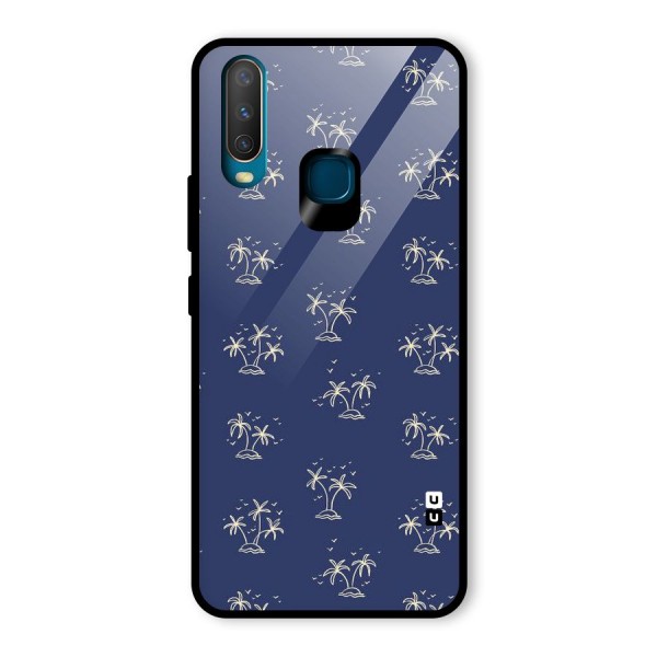 Beach Trees Glass Back Case for Vivo Y12