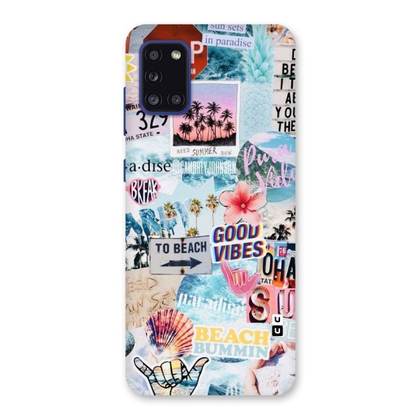 Beaching Life Back Case for Galaxy A31