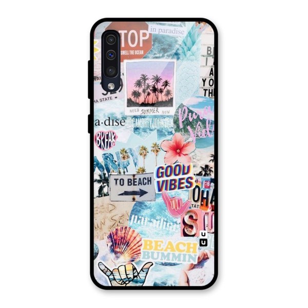 Beaching Life Glass Back Case for Galaxy A50s