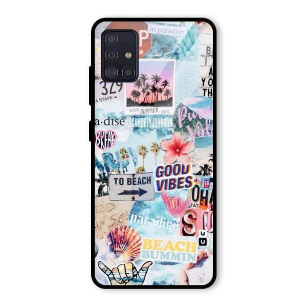 Beaching Life Glass Back Case for Galaxy A51