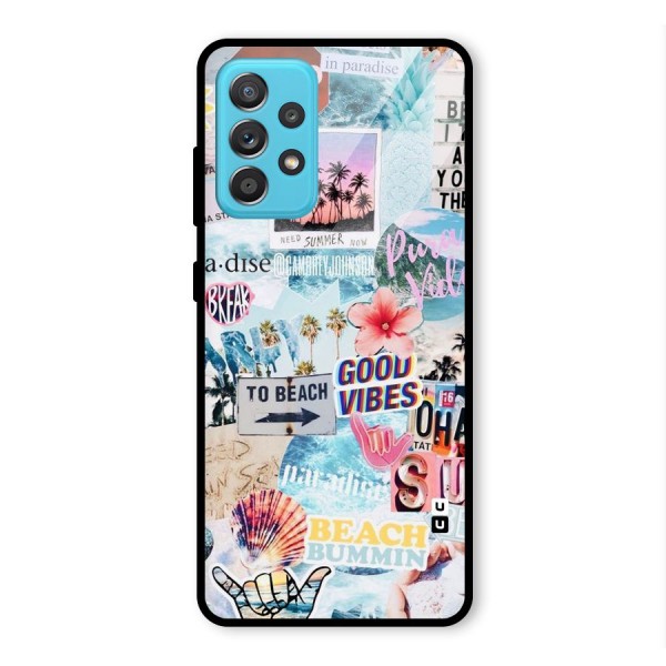 Beaching Life Glass Back Case for Galaxy A52s 5G