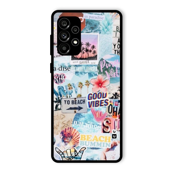 Beaching Life Glass Back Case for Galaxy A73 5G
