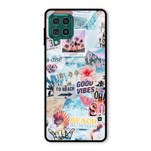 Beaching Life Glass Back Case for Galaxy F62