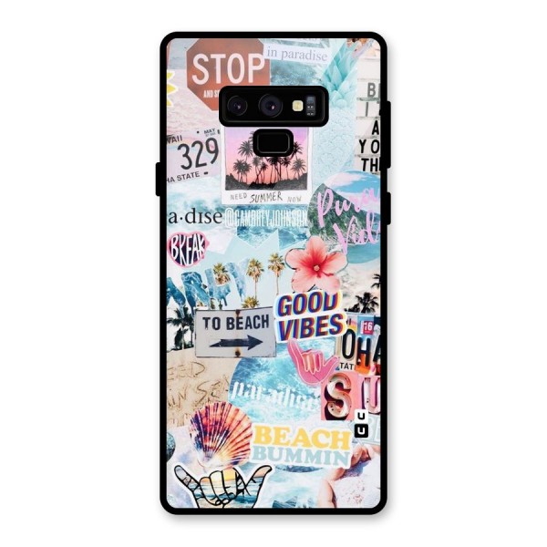 Beaching Life Glass Back Case for Galaxy Note 9