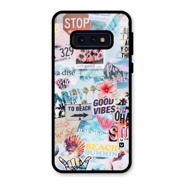 Beaching Life Glass Back Case for Galaxy S10e