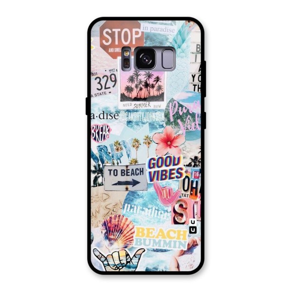 Beaching Life Glass Back Case for Galaxy S8