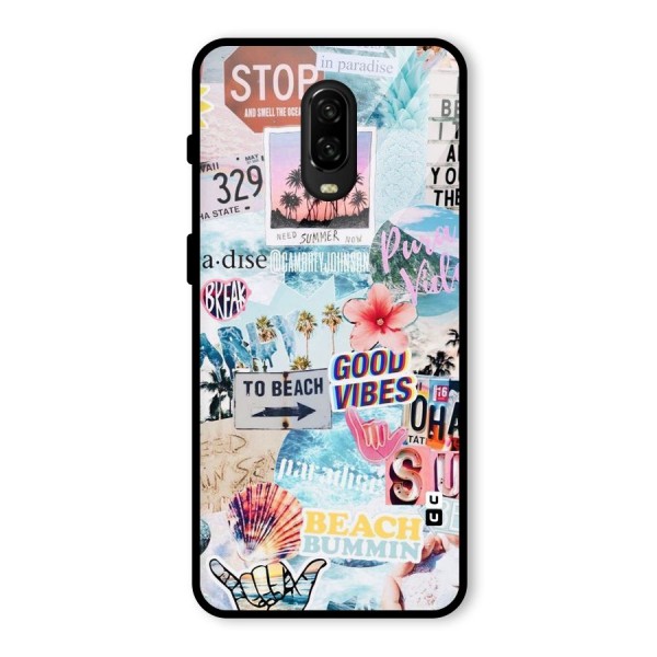 Beaching Life Glass Back Case for OnePlus 6T