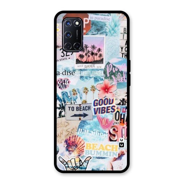 Beaching Life Glass Back Case for Oppo A52