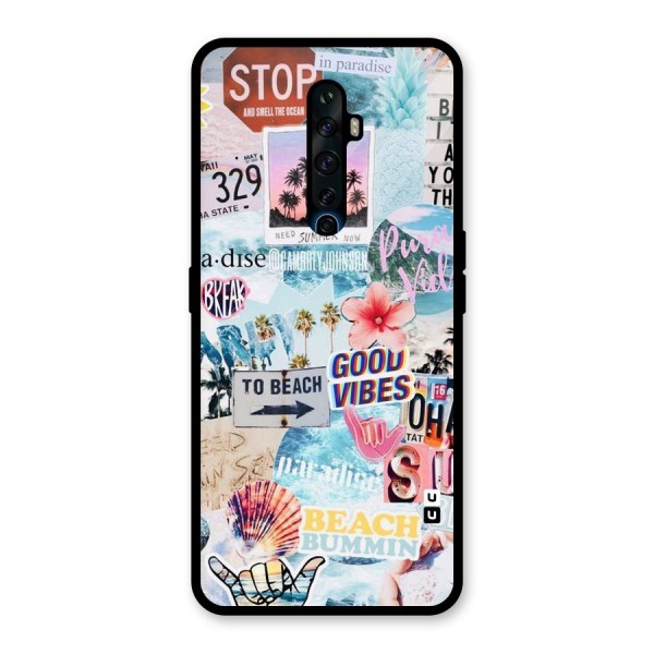 Beaching Life Glass Back Case for Oppo Reno2 Z