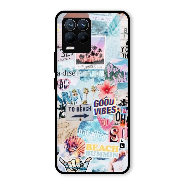 Beaching Life Glass Back Case for Realme 8