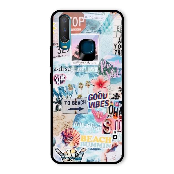 Beaching Life Glass Back Case for Vivo Y12