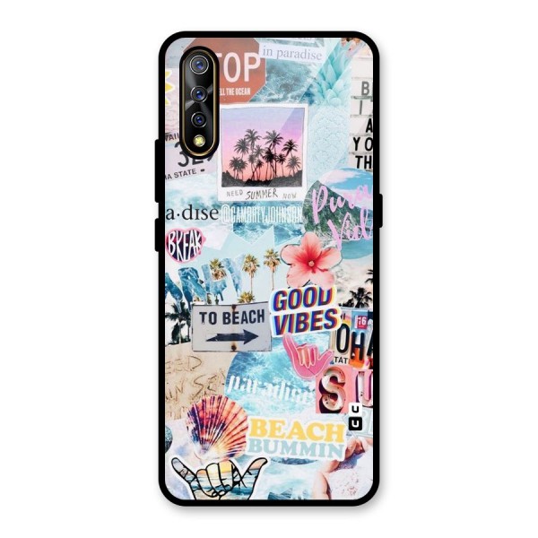 Beaching Life Glass Back Case for Vivo Z1x