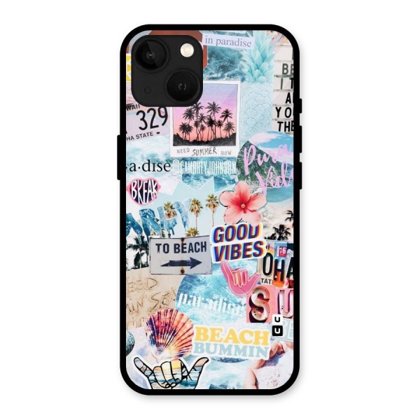 Beaching Life Glass Back Case for iPhone 13