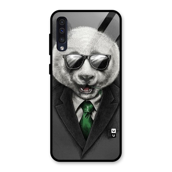 Bear Face Glass Back Case for Galaxy A50s