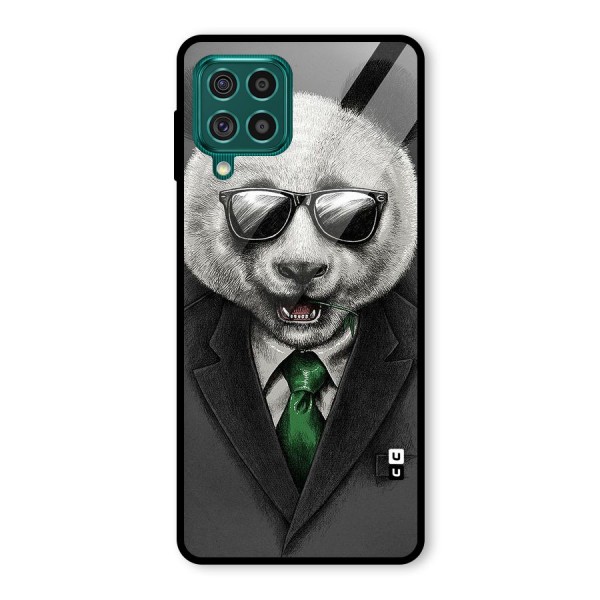 Bear Face Glass Back Case for Galaxy F62