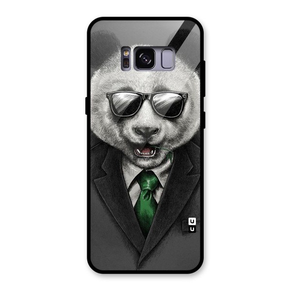 Bear Face Glass Back Case for Galaxy S8