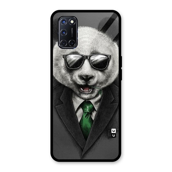 Bear Face Glass Back Case for Oppo A52