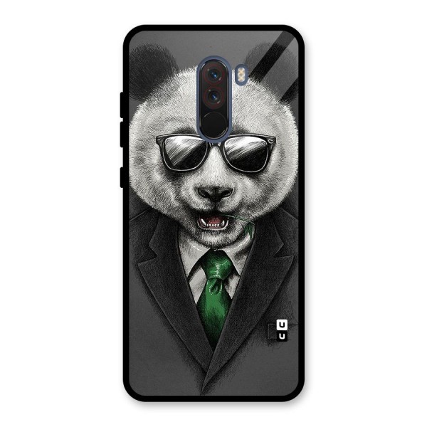 Bear Face Glass Back Case for Poco F1