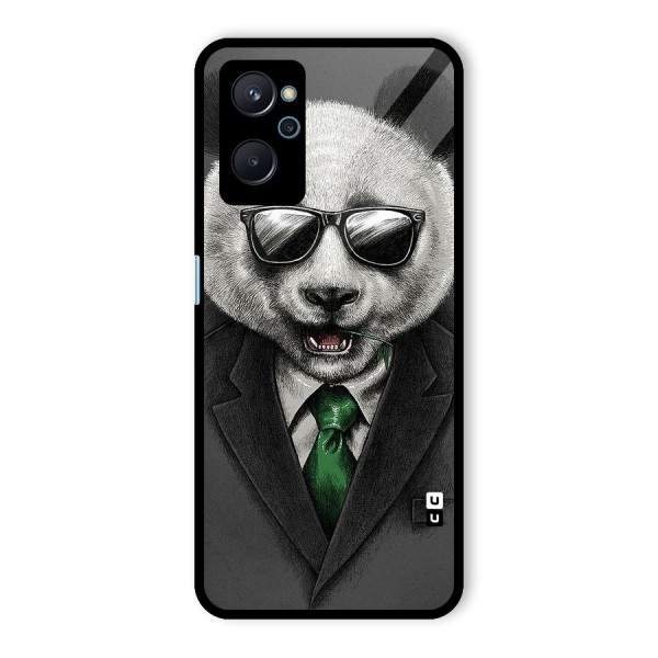 Bear Face Glass Back Case for Realme 9i