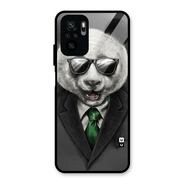 Bear Face Glass Back Case for Redmi Note 10