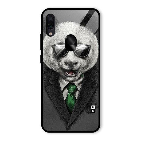 Bear Face Glass Back Case for Redmi Note 7