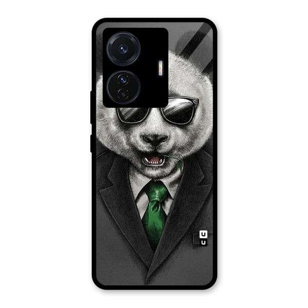 Bear Face Glass Back Case for Vivo T1 Pro