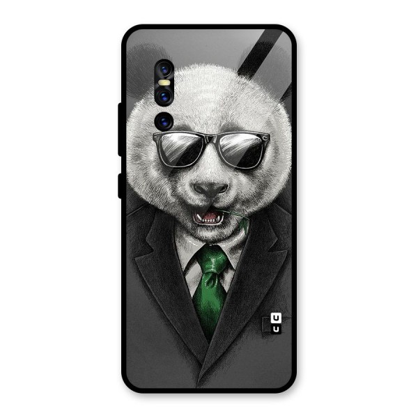 Bear Face Glass Back Case for Vivo V15 Pro