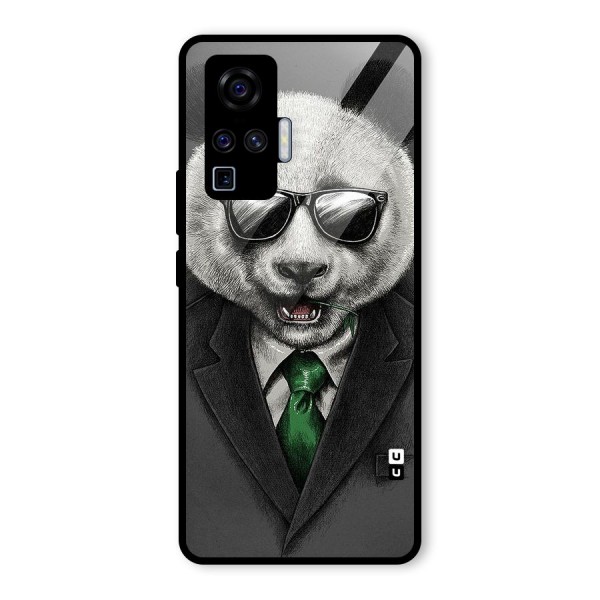 Bear Face Glass Back Case for Vivo X50 Pro