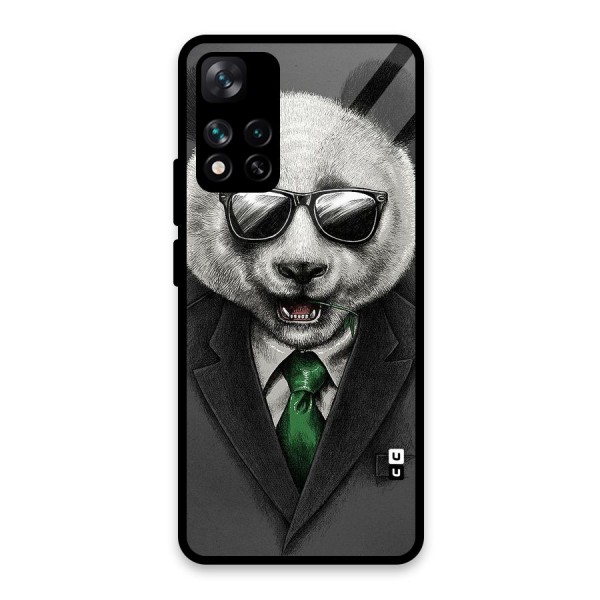 Bear Face Glass Back Case for Xiaomi 11i 5G