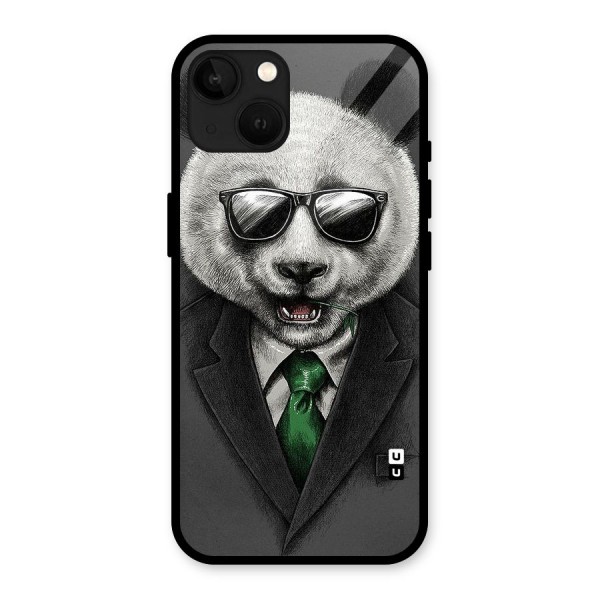 Bear Face Glass Back Case for iPhone 13