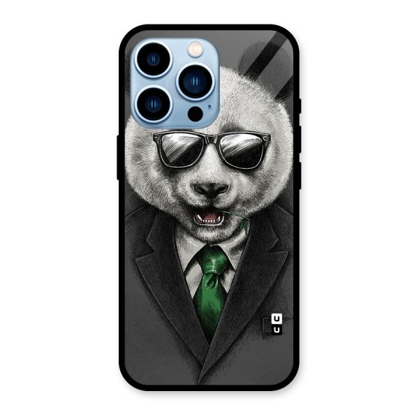 Bear Face Glass Back Case for iPhone 13 Pro