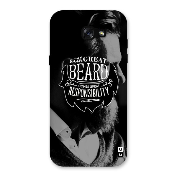 Beard Responsibility Quote Back Case for Galaxy A7 (2017)