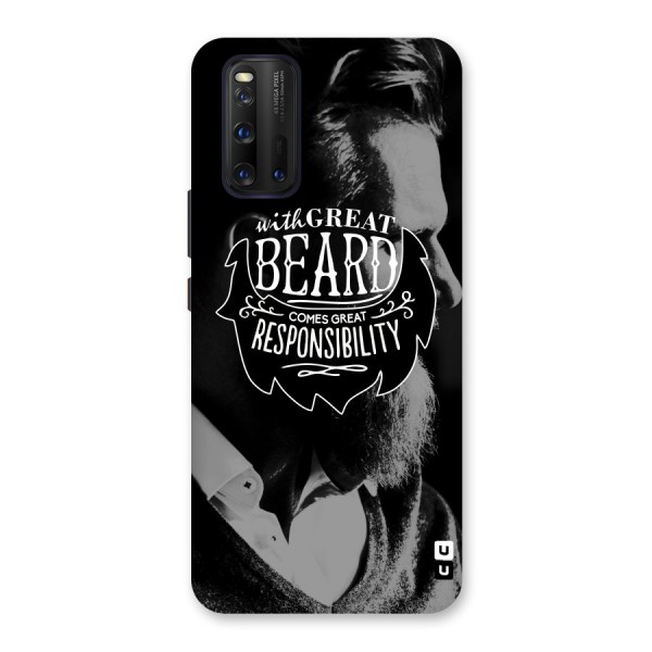 Beard Responsibility Quote Back Case for Vivo iQOO 3