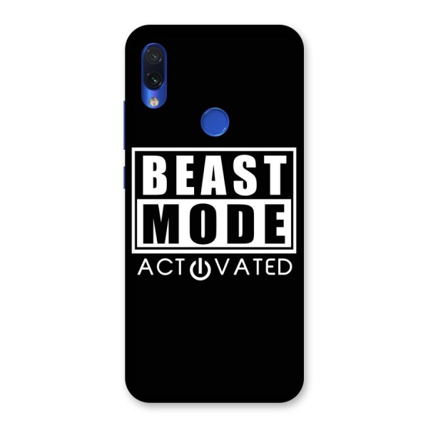 Beast Mode Activated Back Case for Redmi Note 7