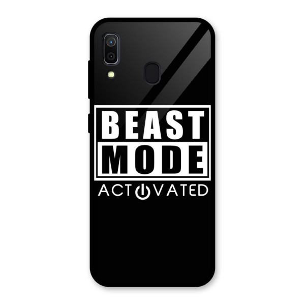 Beast Mode Activated Glass Back Case for Galaxy A30