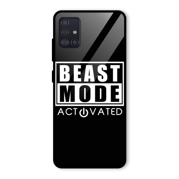 Beast Mode Activated Glass Back Case for Galaxy A51