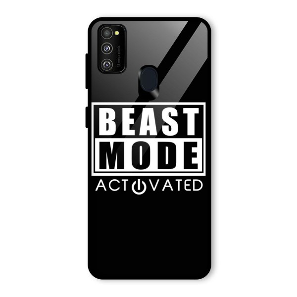 Beast Mode Activated Glass Back Case for Galaxy M21