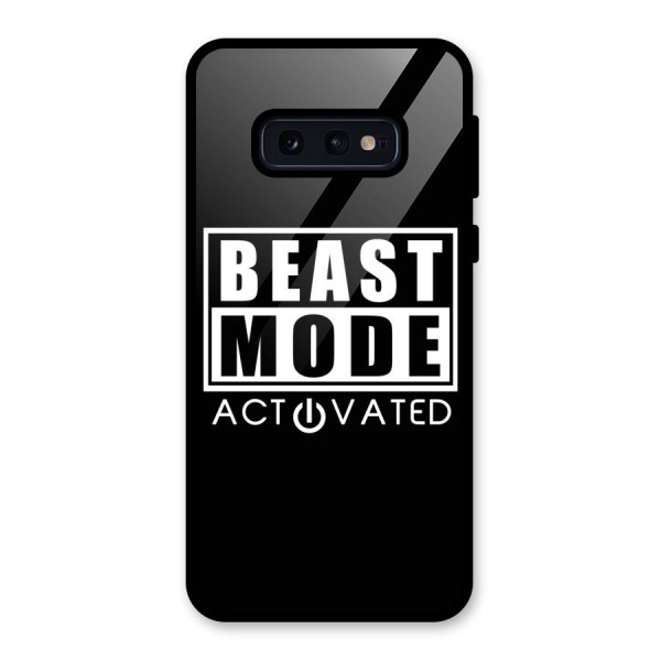 Beast Mode Activated Glass Back Case for Galaxy S10e