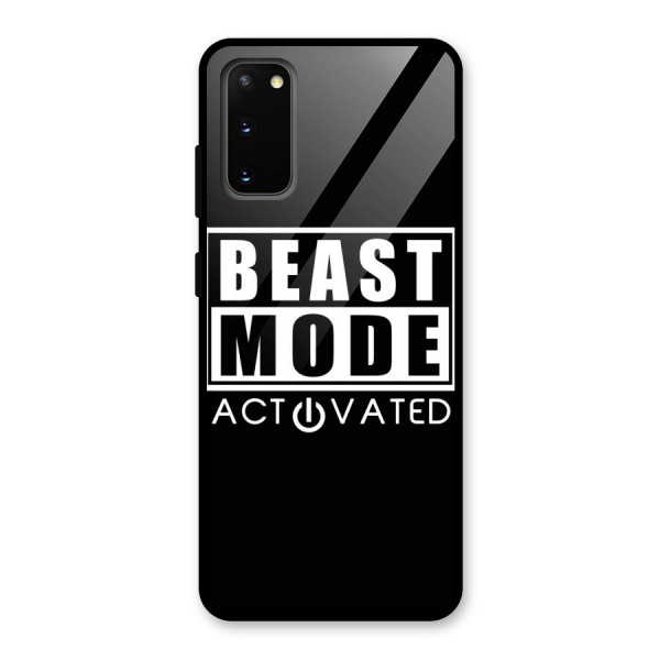 Beast Mode Activated Glass Back Case for Galaxy S20