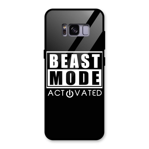 Beast Mode Activated Glass Back Case for Galaxy S8