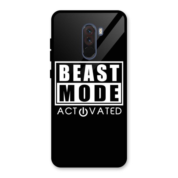 Beast Mode Activated Glass Back Case for Poco F1